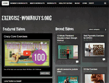 Tablet Screenshot of exercise-workouts.org